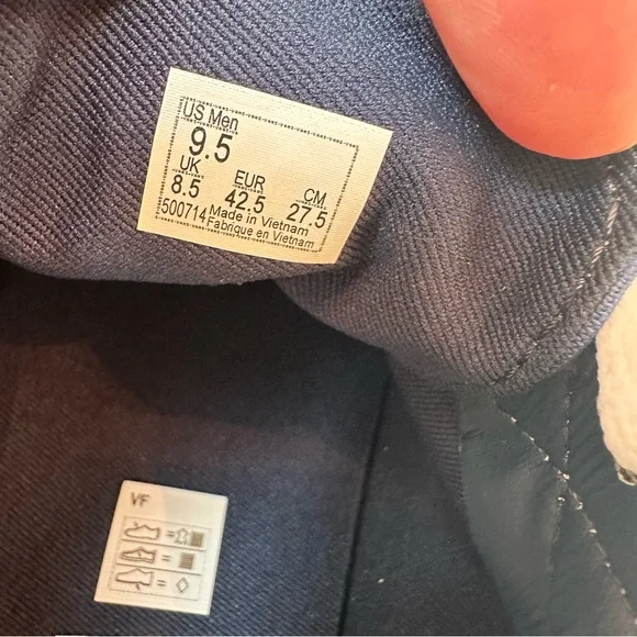 Vans Blue and White Checkered Sneakers - Picture 10 of 11